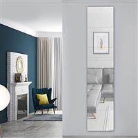 Shoze 6Pcs Self Adhesive Mirror 30x30x0.3cm Glass MirrorTiles Full Length MirrorTiles Adhesive Real Glass Frameless Wall Mirrors for Bathroom Living Room Kitchen