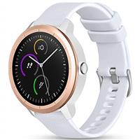 Vobafe 20mm Strap for Garmin Vivoactive 3/3 Music/Venu/Venu 2 Plus/sq/sq 2/Forerunner 245/645/55, Soft Silicone Watch Band Replacement for Garmin Vivomove HR/Instinct 2S/Fenix 7S