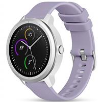 Vobafe 20mm Strap for Garmin Vivoactive 3/3 Music/Venu/Venu 2 Plus/sq/sq 2/Forerunner 245/645/55, Soft Silicone Watch Band Replacement for Garmin Vivomove HR/Instinct 2S/Fenix 7S