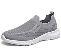 TIOSEBON Mens Slip on Trainers Casual Tennis Sneakers Lightweight Running Walking Shoes