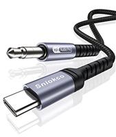 Sniokco 2024 Newest USB C to 3.5mm Audio Aux Jack Cable(1M), Type C to 3.5mm Headphone Stereo Cord Car Compatible with iPhone 15 Pro/Max/15 Plus, Google Pixel 7 6a 5XL, iPad Pro, Galaxy S23/22, Huawei