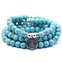 Self-Discovery 108 Natural Beads Mala Yoga Bracelet with Lot