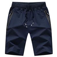 Tansozer Mens Gym Shorts Summer Casual Sports Shorts Elasticated Waist with Zip Pockets