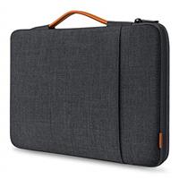 Inateck 360 Protection Laptop Sleeve Case Bag Compatible with 13 inch MacBook Air M4/M3/M2/M1 2025-2012, 14 inch MacBook Pro/Max M4/M3/M2/M1 2024-2021, 12.3 inch Surface Pro, Black Grey
