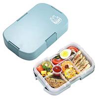 hombrima Kids Lunch Box, Bento Boxes Food Storage Container with 6 Compartments for Children Adult Work School, Suitable for Microwave