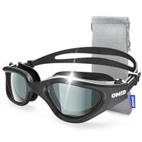 OMID Swim Goggles, P2 Polarized Patent & Upgrade Anti-Fog Anti-UV No Leakage Swimming Goggles for Adult Men Women Youth