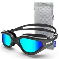 OMID Swim Goggles, P2 Polarized Patent & Upgrade Anti-Fog Anti-UV No Leakage Swimming Goggles for Adult Men Women Youth