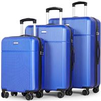 H.yeed Luggage Sets Suitcase Carry On Hand Cabin ABS Hard Shell 4 Double Spinning Wheels TSA Lock Small/Medium/Large Luggage Suitcase - 3 Piece Set (20"/24"/28")