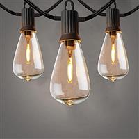 ZOTOYI Outdoor Lights Mains Powered, Garden String Lights with Shatterproof Plastic Bulbs, Waterproof Vintage Lights for Patio Backyard Party Wedding Christmas Decoration, 2700K Warm White