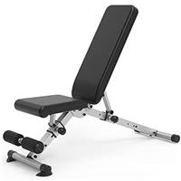leikefitness Adjustable Weight Bench, Foldable Workout Training Bench with Automatic Locking for Upright Tilt and Flat Full Body Exercise