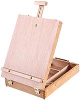 TTAototech Table Easel Box, Wooden Table Box Easel with Stor