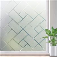 rabbitgoo Window Film Privacy film for Glass Windows Static Cling Non-Adhesive Frosted Window Stickers Opaque Anti UV Glass Film for Living Room Bathroom Bedroom Kitchen Door