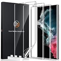 LK 3 Pack for Google Pixel 7 Pro TPU Screen Protector [Not Glass] [Support Fingerprint Unlock] Bubble Free, Flexible Soft TPU Brushed Protective Cover Compatible for Pixel 7 Pro