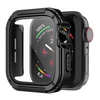 Recoppa Rugged Apple Watch Case 44mm Series SE 6/5/4/3/2/1 with Screen Protector, Durable Military Grade Quattro Pro Series Drop-repellent Protective Cove Full Coverage Shock-repellent Bumper