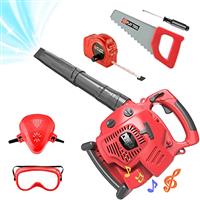 Kids Power Construction Tool Toy, Kids Leaf Blower Play Set | Educational Toys for 3+ Year Olds | Pretend Play Toy Leaf Blower Battery Operated Outdoor Lawn Tools for Boys Toddlers to Have Fun