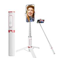 Selfie Stick Tripod with Remote Cellphone Tripod with 1/4 inch Bolt Stand 270 Rotation Compatible iphone/Android/Gopro Series Cameraswhite pro