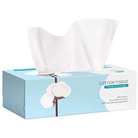 Winner Soft Dry Wipe, Pure Cotton Wet and Dry Use,300 Count Unscented Cotton Tissues Baby Wipes for Sensitive Skin, Disposable Face Towels Make-Up Remover Wipes