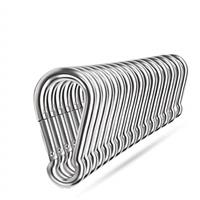 Spring Snap Hooks, 304 Stainless Steel Metal Clip Heavy Duty Rope Connector Small Snap Clamp Key Chain Link Buckle for Hammock Swing Set Outdoor Travel Camping Fishing Hiking