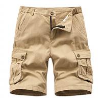 APTRO Mens Cargo Shorts Combat Shorts for Men UK Cotton Camo Shorts with Multi Pockets Workwear CG02