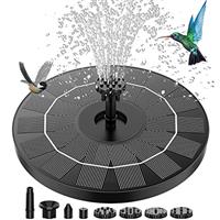 AISITIN 3.5W Solar Pump, Solar Water Fountain Outdoor with Upgraded Glass Solar Panel and 4 Nozzles, Powered Fountain for Bird Bath, Ponds, Garden, Fish Tank and Swimming Pool