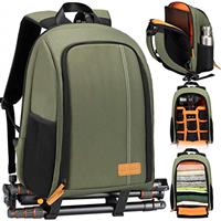 TARION Camera Backpack, Photography Backpack with Large Capacity, Padded Insert, 15 Laptop Compartment, Professional Waterproof Camera Bag for DSLR SLR Canon Nikon Fuji Sony Cameras