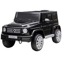 HOMCOM Mercedes Benz G500 Licensed 12V Kids Electric Ride On Car Toy with Parental Remote Control Battery-powered 2 Motors Music Lights MP3 for 3-8 Years Old