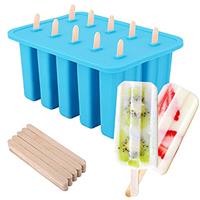 Nuovoware Ice Pop Makers, Popsicle Maker [Cavity of 10] Food