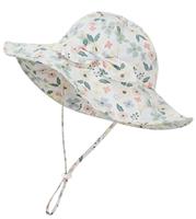 YMYDYFC Baby Girl Sun Hat Summer Beach Hats with UPF 50+ Toddler Infant with Wide Brim Strap Outdoor Bucket Hat