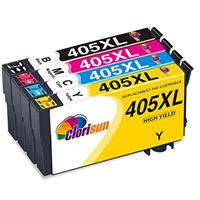 Clorisun 405XL Ink Cartridges for Epson 405XL 405 XL Ink for Epson Workforce Pro WF-3820 WF-4820 WF-7310 WF-7830DTWF WF-4830DTWF WF-4820DWF WF-3825DWF WF-4825DWF WF-7835DTWF Printer(4 Pack)