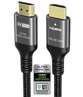 Ubluker 10k 8k 4k HDMI 2.1 Cable, Certified Ultra High Speed HDMI Cable 4k 120Hz 144Hz 8k 60Hz 48Gbp