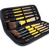 ARTIFY 10 Pcs Paint Brush Set Includes a Carrying Case, Brushes for Oil, Watercolor and Gouache Painting, for Kids and Adults, Beginner and Professional
