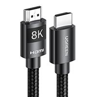 UGREEN 8K 4K HDMI 2.1 Cable 8K 4K@120Hz 144Hz 240Hz eARC HDR VRR Ultra High Speed 48Gbps HDCP 2.2&2.3 Dolby Vision Lead Compatible with PS5 PS4 Xbox Series S/X Soundbar TV Monitor Laptop PC DVD