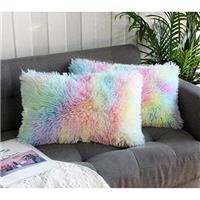 Uhomy 2 Packs Home Decorative Luxury Series Super Soft Faux
