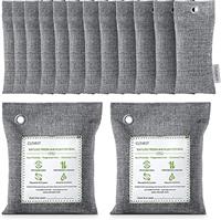 CLEVAST Bamboo Charcoal Air Purifying Bags (660g), Removes Odors and Moisture, Nature Fresh Air Purifier Bags, Deodorizer Eliminator, Purifier for Closet, Shoe, Large Room, Car Air