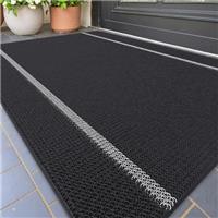 COLOR&GEOMETRY Dirt Trapper Door Mat, Heavy Duty Front Door Mat for Indoor and Outdoor, Non Slip Rubber Backing Door Matts Indoor, Machine Washable Doormat for Muddy Shoes & Paws