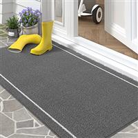 COLOR&GEOMETRY Dirt Trapper Door Mat, Heavy Duty Front Door Mat for Indoor and Outdoor, Non Slip Rubber Backing Door Matts Indoor, Machine Washable Doormat for Muddy Shoes & Paws