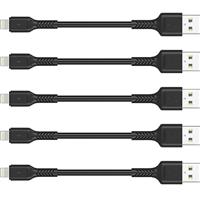 20cm iPhone Charge Cable Short, 5 Pack USB to Lightning Cord for Fast Charging Stations Compatible with Apple iPhone 12 11 Pro Max Xs 8 7 6 5 Plus, iPad Air/Mini