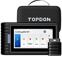 Topdon ArtiDiag800BT OBD2 Scanner Bluetooth Car Diagnostic Tool with Full Systems Diagnoses, 28+ Reset Services, Free Lifetime Update, AutoVIN/ABS Bleeding/IMMO/SAS/BMS/EPB/TPMS/Oil Reset/DPF
