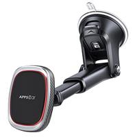 APPS2Car Magnetic Phone Car Mount - Strong 6 Magnet Holder, Flexible Adjustable Dashboard Mount for iPhone & More