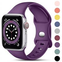 CeMiKa Compatible with Apple Watch Strap 38mm 40mm 41mm 42mm 44mm 45mm 46mm 49mm, Soft Silicone Sport Band Replacement Straps Compatible with iWatch SE Series 10 9 8 7 6 5 4 3 2 1 for Women Men