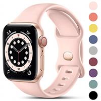 CeMiKa Compatible with Apple Watch Strap 38mm 40mm 41mm 42mm 44mm 45mm 49mm, Soft Silicone Sport Ban