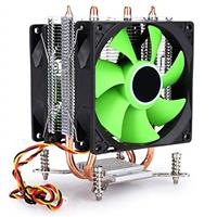 CPU Air Cooler with Dual-Fan, 45 CFM Air Cooling Fan CPU Liq