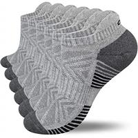 Lapulas Ankle Socks Thick Cushioned Trainer Socks Mens Sports Socks Cotton Running Socks Women Low Cut Breathable Athletic Sock (6 Pairs)