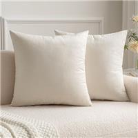 MIULEE Velvet Cushion Covers Soft Decorative Square Throw Pillow Case Pillowcases for Livingroom Sofa Bedroom with Invisible Zipper