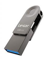 Lexar USB Flash Drive 64GB, Pen Drive USB 3.2 Gen 1, USB C & USB A, Reading Speed Up to 100MB/s, Supports OTG, Metal USB Memory Stick for PC, Laptop, Car, TV, Smartphone Type C, Android