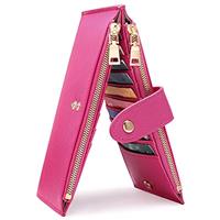 GOIACII Slim Multi-Slot Wallet RFID Blocking Long Purse Wome