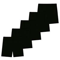 KEREDA 5 Pack Girls Cycling Black Shorts Kids Children Teen Bike Dance Pe Shorts for Under Dress Soft Stretchy Breathable Summer 4-10 Years