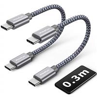 CLEEFUN USB C to USB C Cable, USB Type C 60W 20V/3A PD Fast Charging Lead for Samsung Galaxy