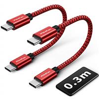 CLEEFUN USB C to USB C Cable, USB Type C 60W 20V/3A PD Fast Charging Lead for Samsung Galaxy