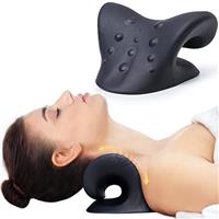 Neck Stretcher for Pain Relief, Neck and Shoulder Relaxer, Cervical Traction Device for TMJ Pain Relief and Cervical Spine Alignment Neck Curve Corrector, Chiropractic Pillow